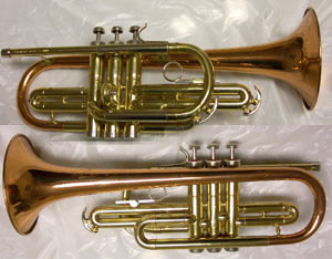 Bach Stradivarius Brown leather case handle trumpet or cornet 1950's thru 1980's 