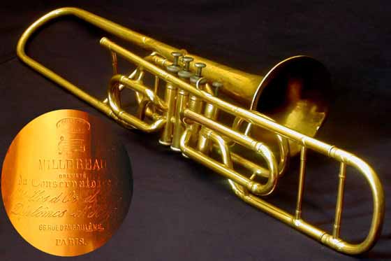 Millereau Trombone; valve